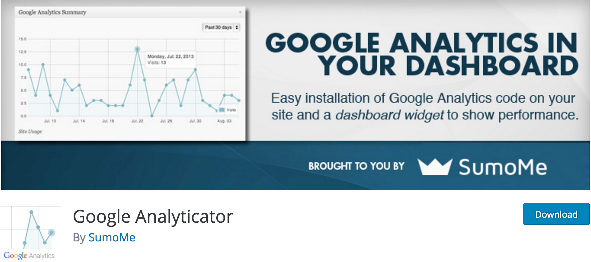 Analytics code. Easy dashboard.